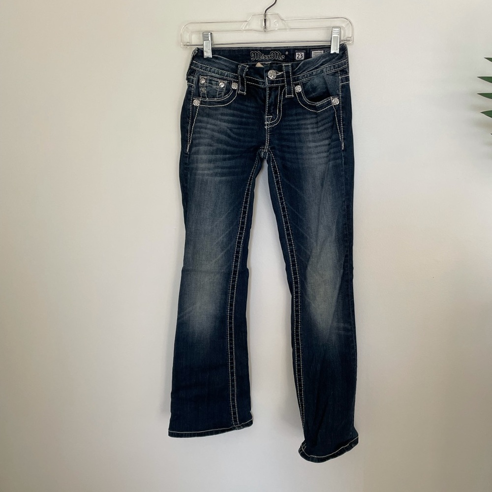 MISS ME boot cut jeans size 23 short (000)